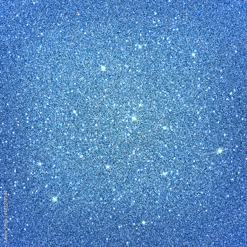 Blue Shinning Glitter Abstract Background
