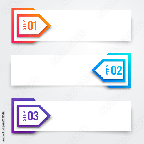 Vector Illustration Infographic With Three Steps Or Options