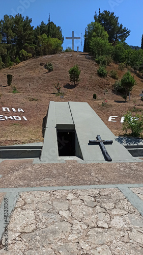 Memorial site (Place of Sacrifice) of the Massacre of Kalavryta Greece during World War II
