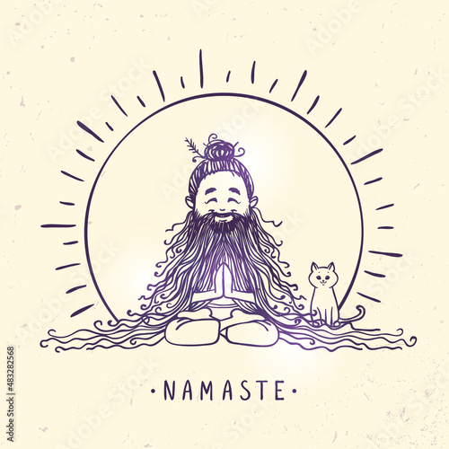 yogi character doodle
