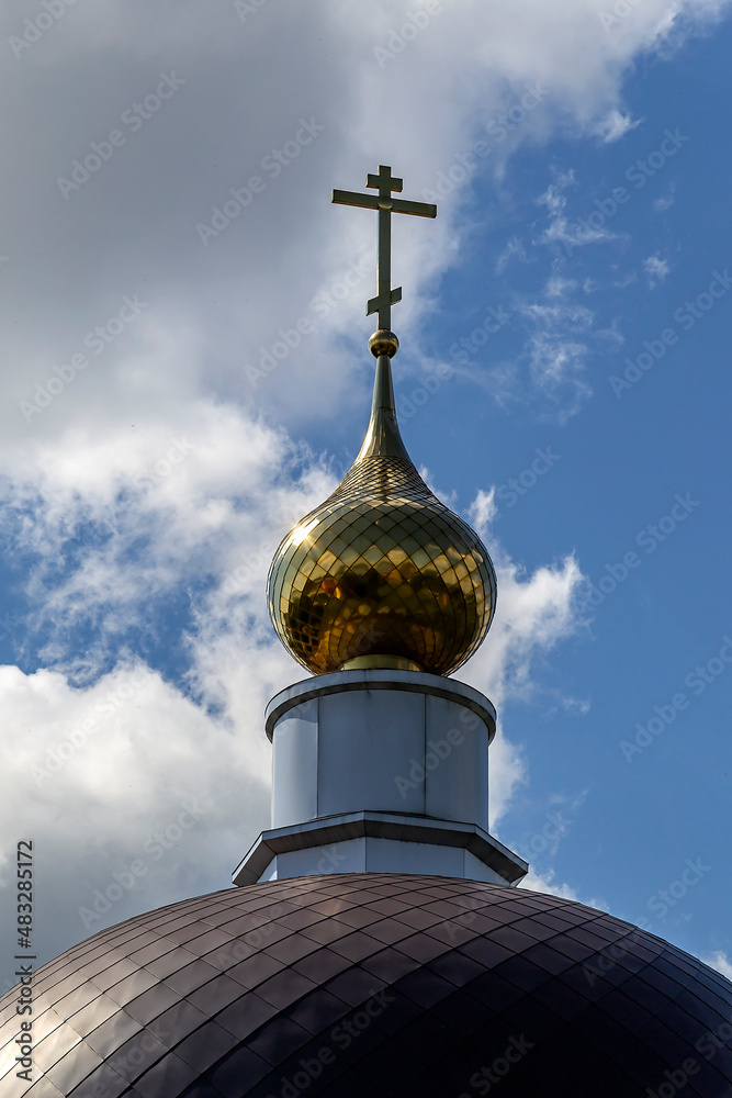 dome of the Orthodox church with a cross