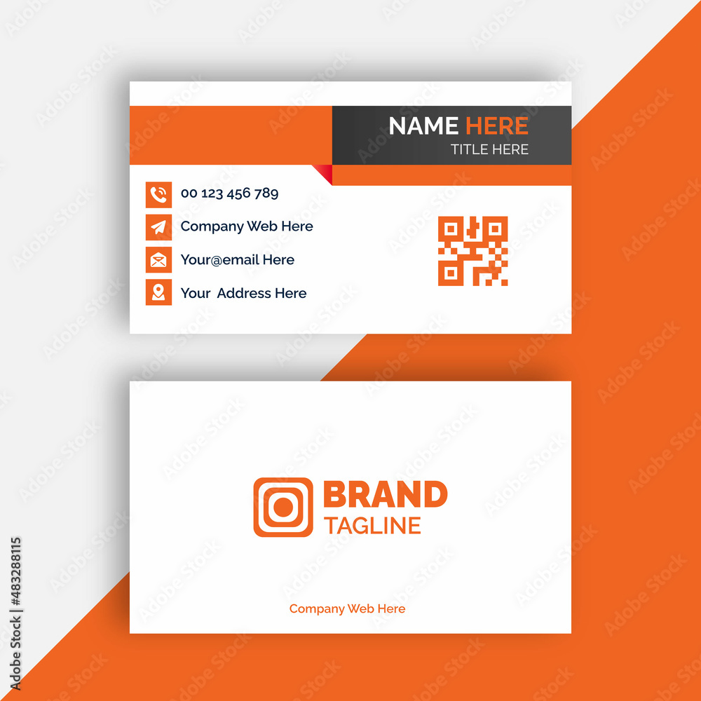 modern, minimal, creative, unique, stylish, and simple business card design template modern, minimal, creative, unique, stylish, and simple business card design template