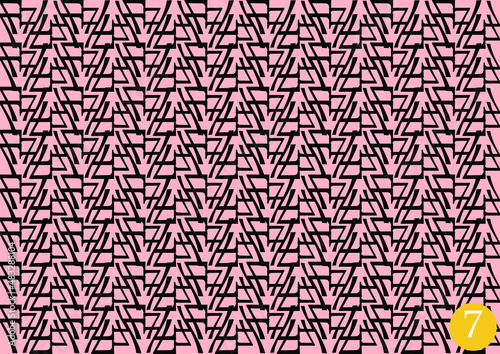 A pattern made from number 7, for wallpaper and decoration
