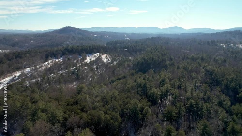 The Brushy Mountains Aerial in Wilkes County NC, North Carolina near Wilkesboro, North Wilkesboro and Boone NC, North Carolina photo