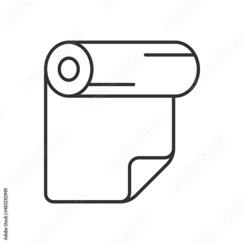 Thermal Sheet Roller Vector Icon Design, Offset Printing Symbol, Digital Printer Services Sign, Cmyk Color print equipment Stock illustration, Paper Roll Concept, 