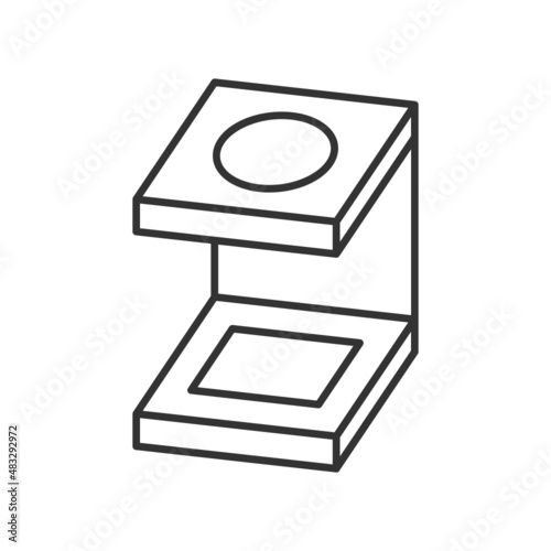 Counting Pick Glass Concept Vector Icon Design, Offset Printing Symbol, Digital Printer Services Sign, Cmyk Color print equipment Stock illustration