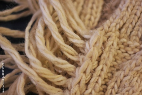 close up of wool