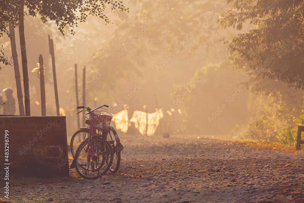 Obraz premium Sunrise bike