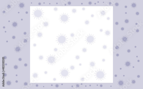 Banner with viruses and free space for text.