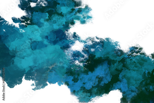 abstract powder splatted background. Colorful powder explosion on white background. Colored cloud