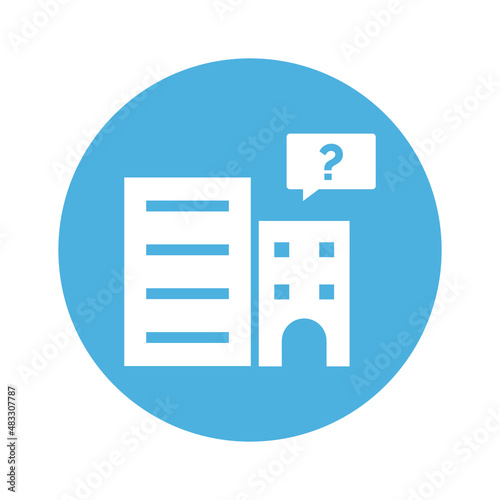 Building question Isolated Vector icon which can easily modify or edit

