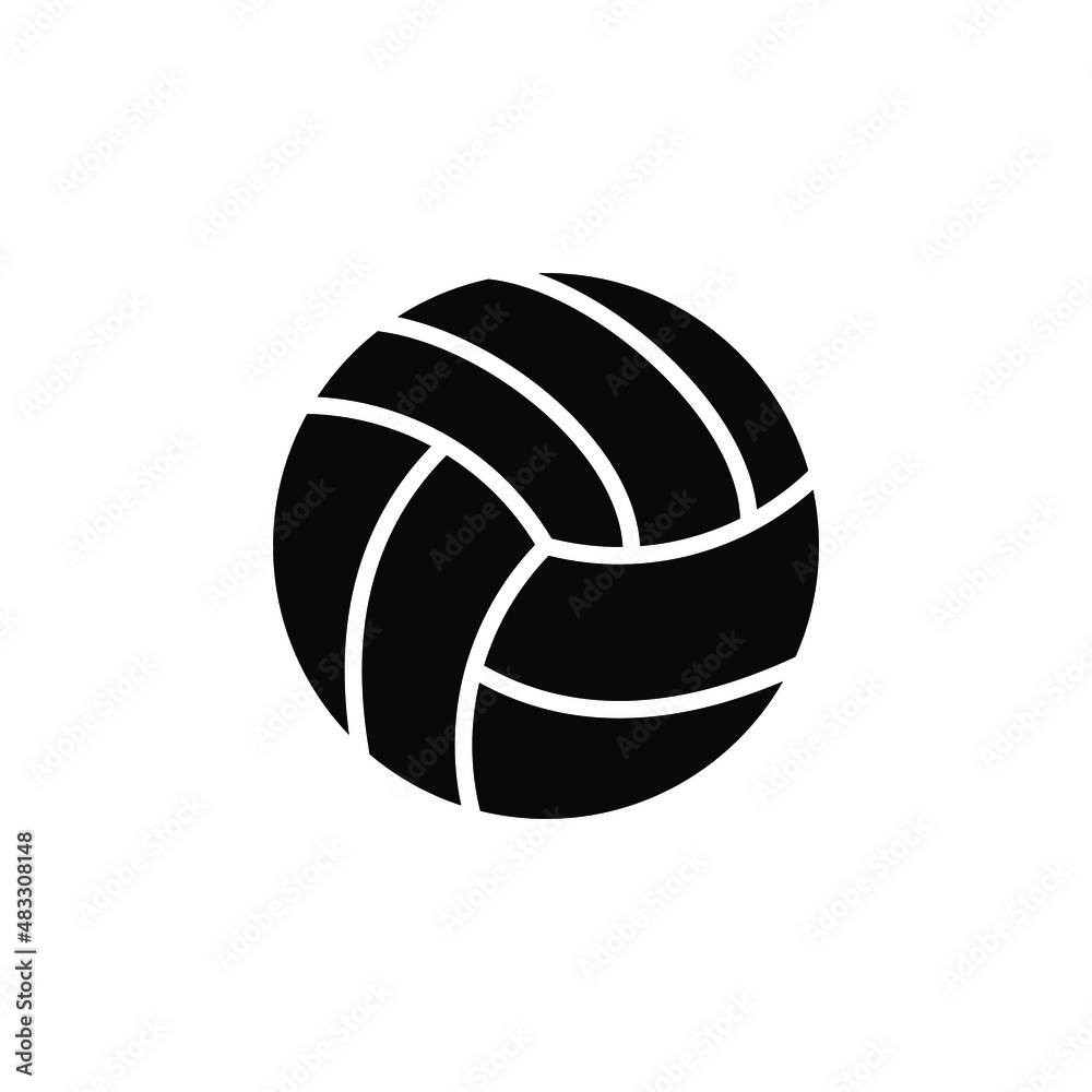 Volleyball, volley, Ball, Sport, Game Solid Icon Vector Illustration Logo Template. Suitable For Many Purposes.