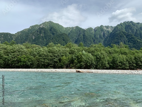 lake and mountains