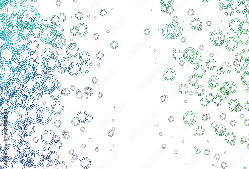 Light Blue, Green vector backdrop with dots. Light Blue, Green vector backdrop with dots.