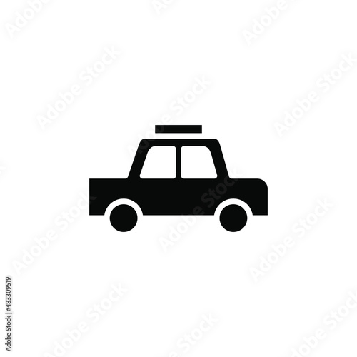 Cab, Taxi, Travel, Transportation Solid Icon Vector Illustration Logo Template. Suitable For Many Purposes.