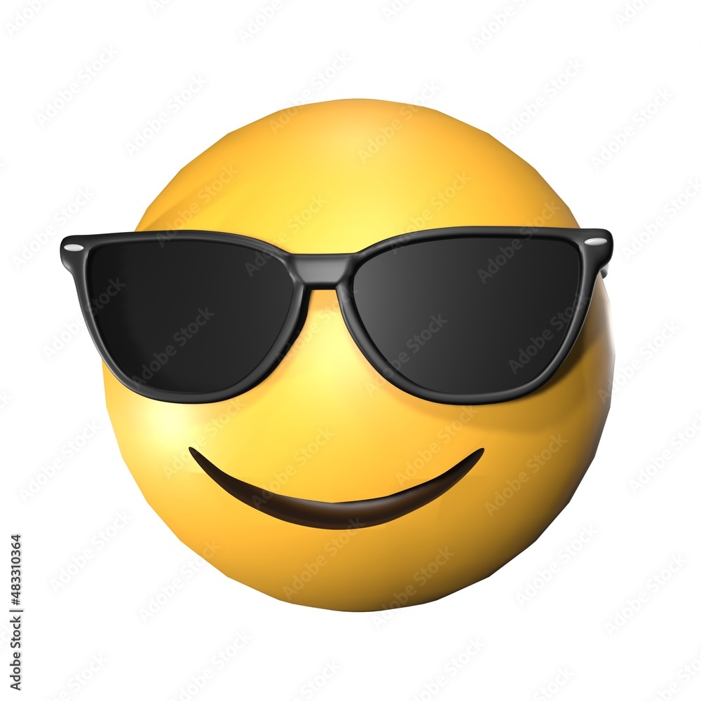 3D Sunglasses Cool emoticons that look cute and cool 3D Sunglasses Cool emoticons that look cute and cool