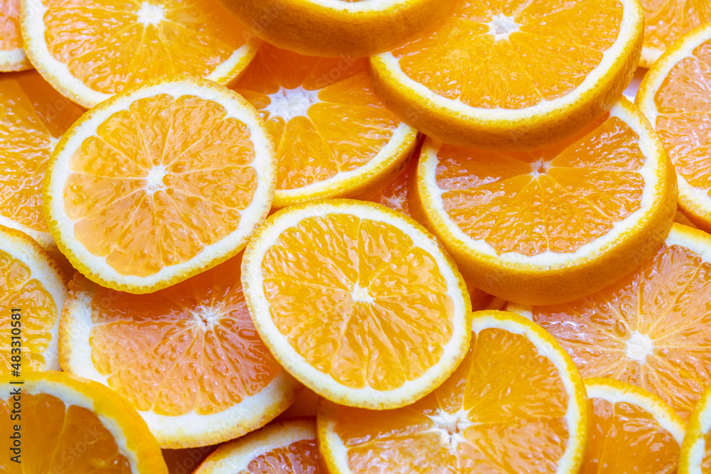 Top view of Healthy food, background. Orange, close up shot Top view of Healthy food, background. Orange, close up shot