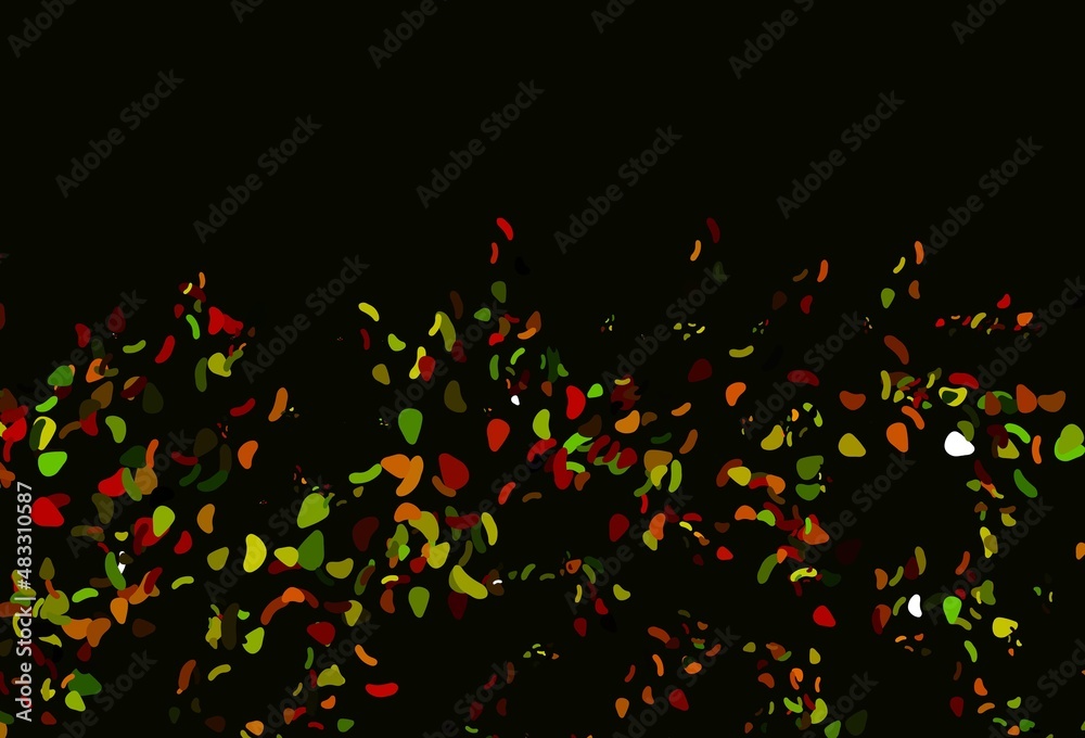 Light Multicolor, Rainbow vector background with abstract forms.