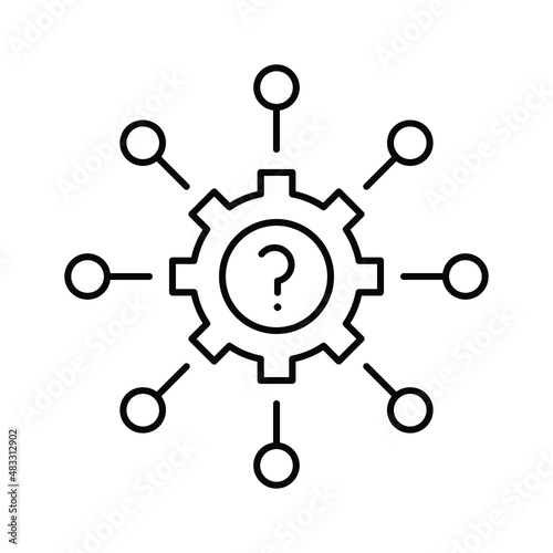 information Network Isolated Vector icon which can easily modify or edit

