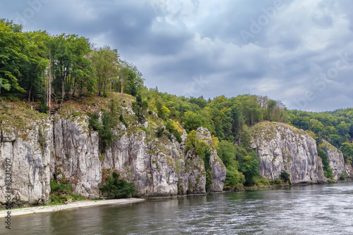 Rocky shores of the Danube  Germany
