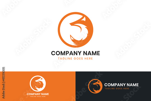 Fox logo template design. Fox vector icon design. Fox design concept, creative symbol.