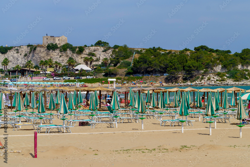Beach of Vieste, Gargano, Apulia, Italy Beach of Vieste, Gargano, Apulia, Italy