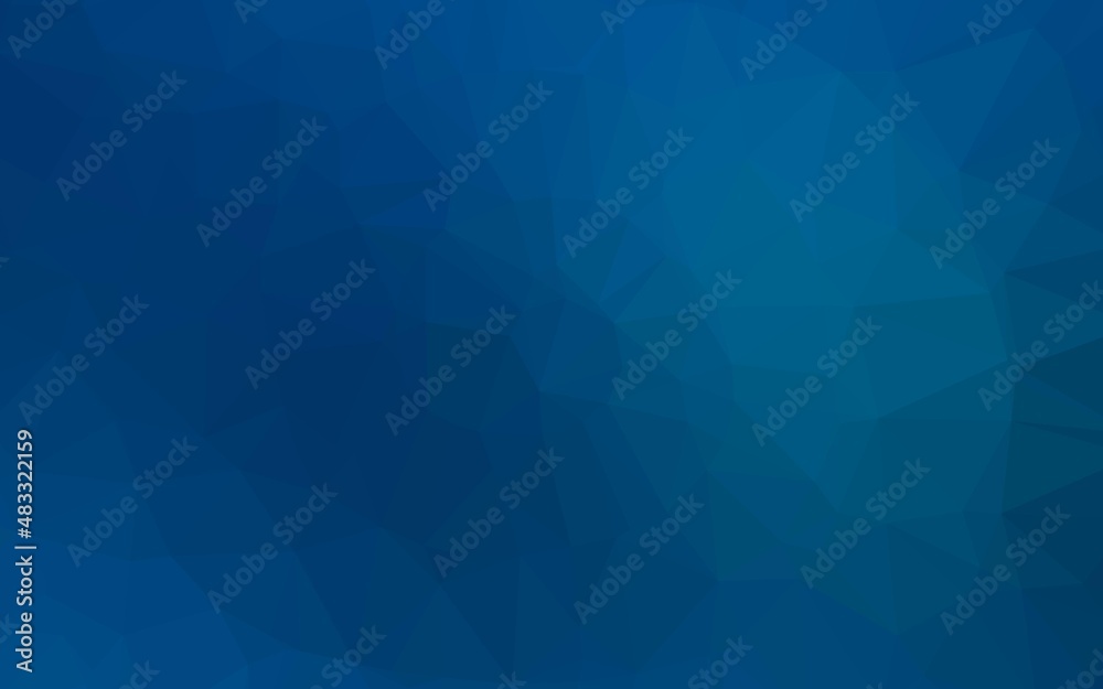 Fototapeta premium Light BLUE vector low poly texture.