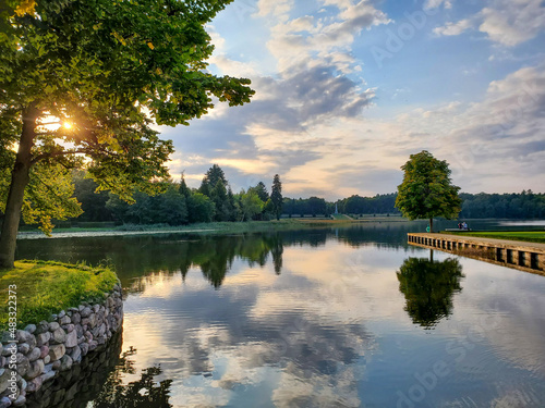 lake and trees