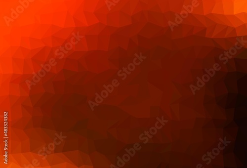 Light Yellow, Orange vector blurry triangle texture.