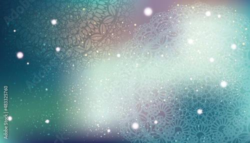 レース模様とグラデーションの背景