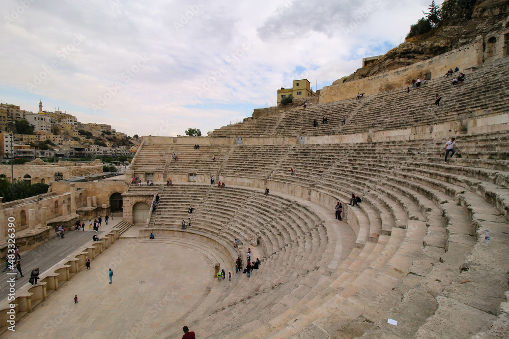 Roman Theater of Amman in Jordan