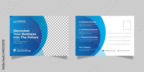 Corporate Business Postcard Template
