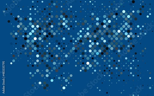 Light BLUE vector pattern with spheres.