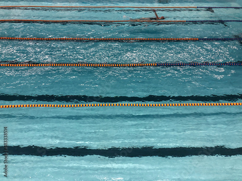 Swimming in olympic size pool photo