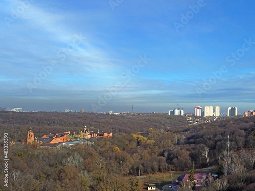 View from the outside position. Kyiv.