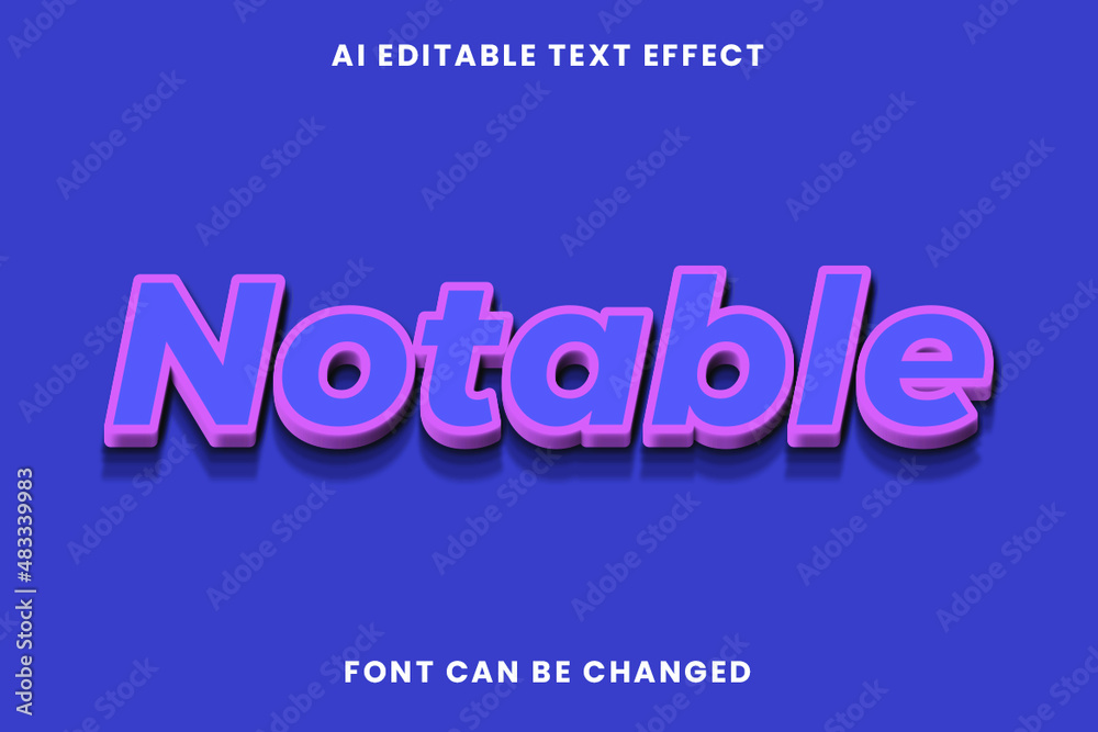Notable Text Effect