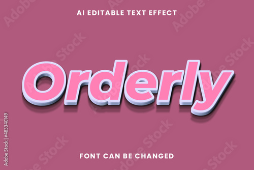 Orderly Text Effect