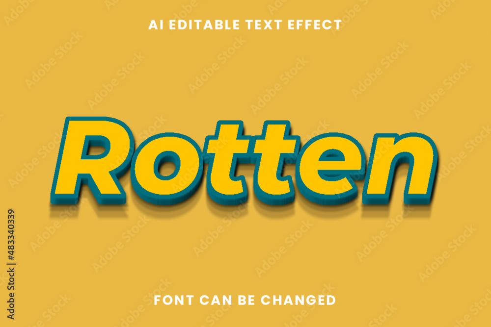 Rotten Text Effect
