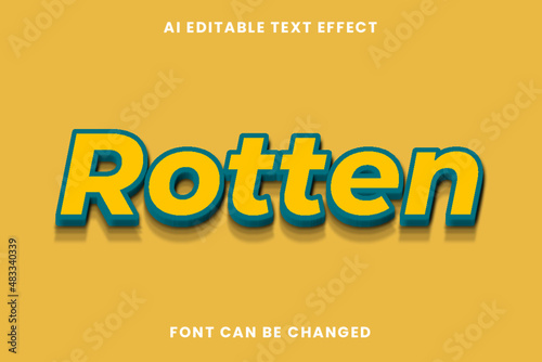 Rotten Text Effect