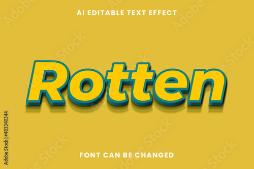 Rotten Text Effect