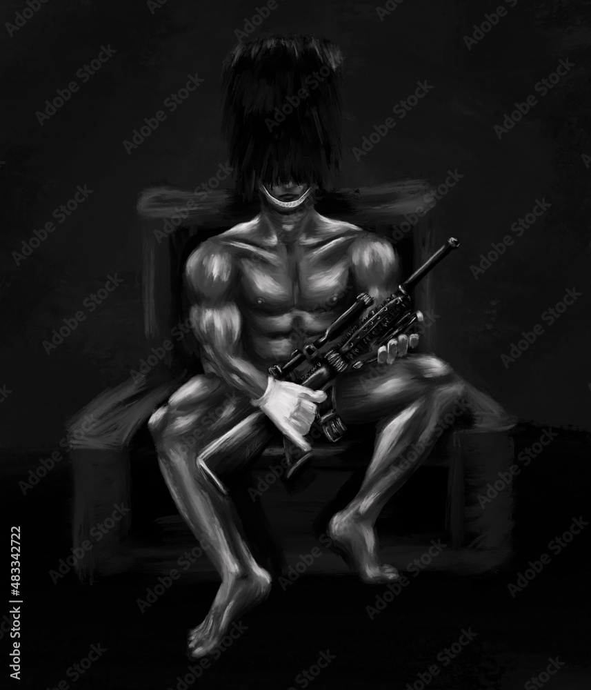 handsome man in a chair. man in uniform. erotic picture. erotic picture handsome man in a chair. man in uniform. erotic picture. erotic picture
