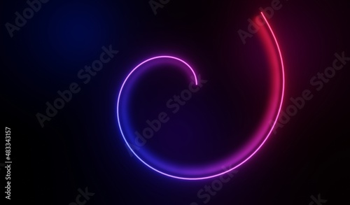 Wallpaper Mural 3d render of RGB neon light on darkness background. Abstract Laser lines show at night. Ultraviolet spectrum beam scene Torontodigital.ca