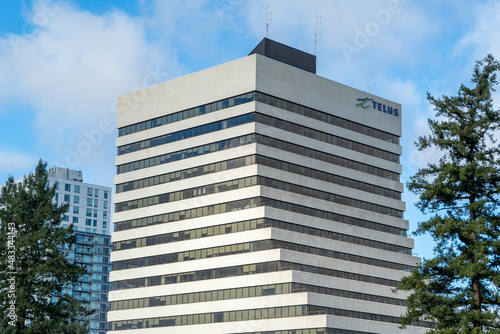 Telus telecommunications and internet services building in Canada photo