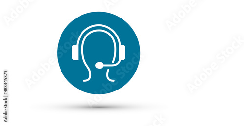 Free Download icona, simbolo, assistenza, cliente, cuffie - GFXLoad