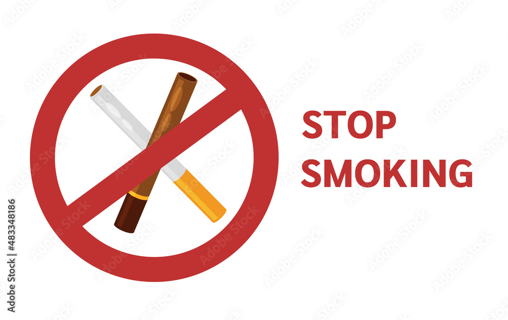 No Smoking Sign. Stop smoking red sign. No Smoking Sign. Stop smoking red sign.