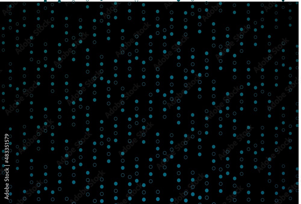 Dark BLUE vector cover with spots. Dark BLUE vector cover with spots.