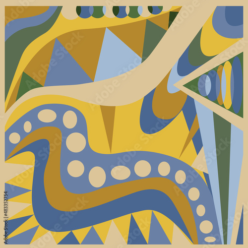 Abstract geometric background. Pucci style