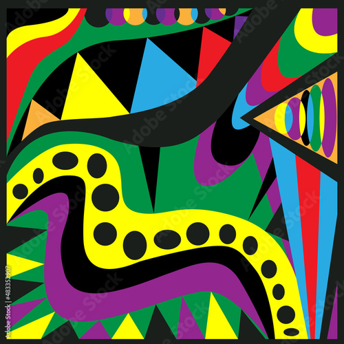 Abstract geometric background. Pucci style