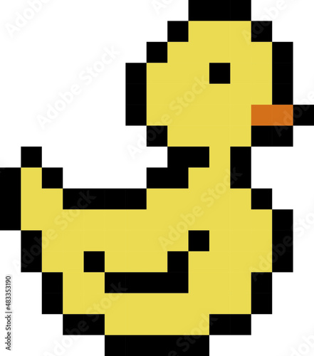 Cute Chick Pixel Art Yellow 