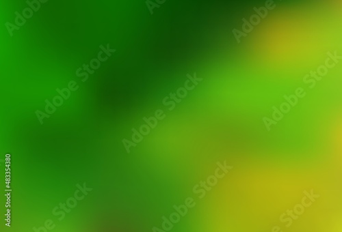 Light Green vector blurred bright template.